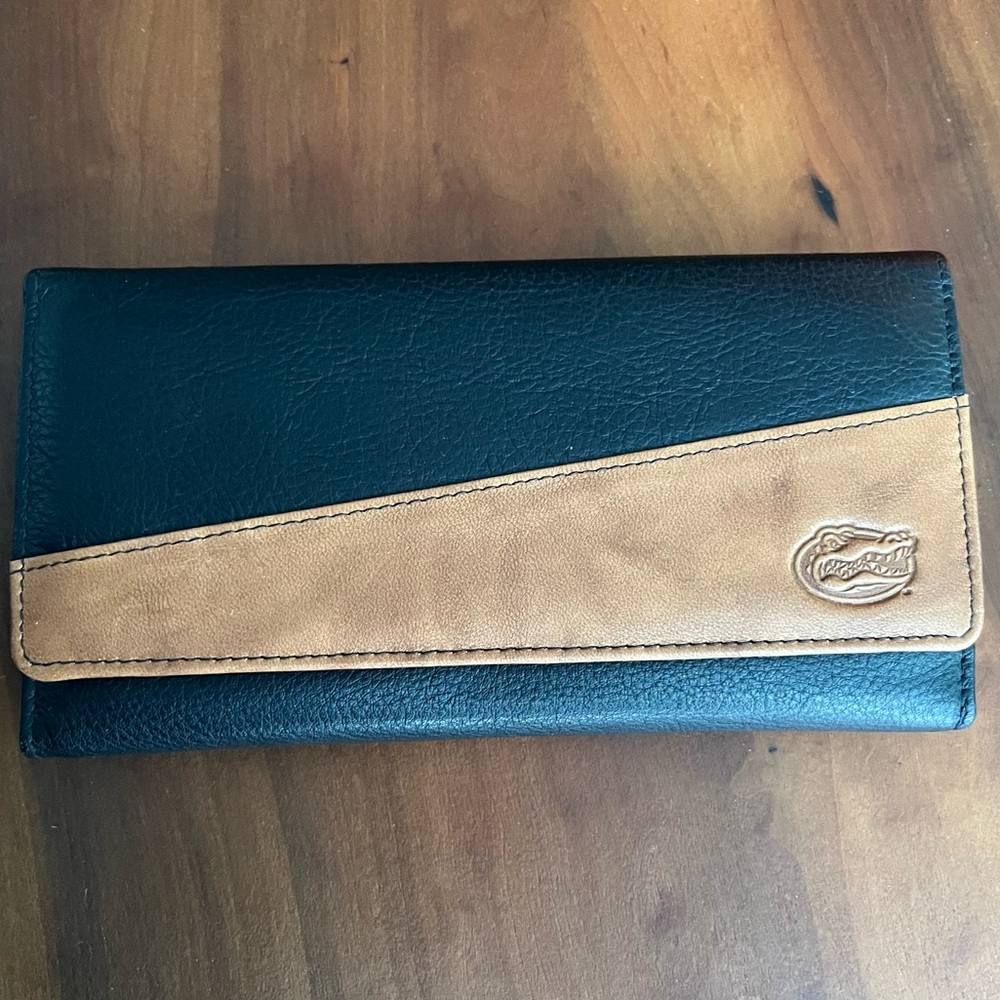 Leather University of Florida Wallet and Checkbook Cover